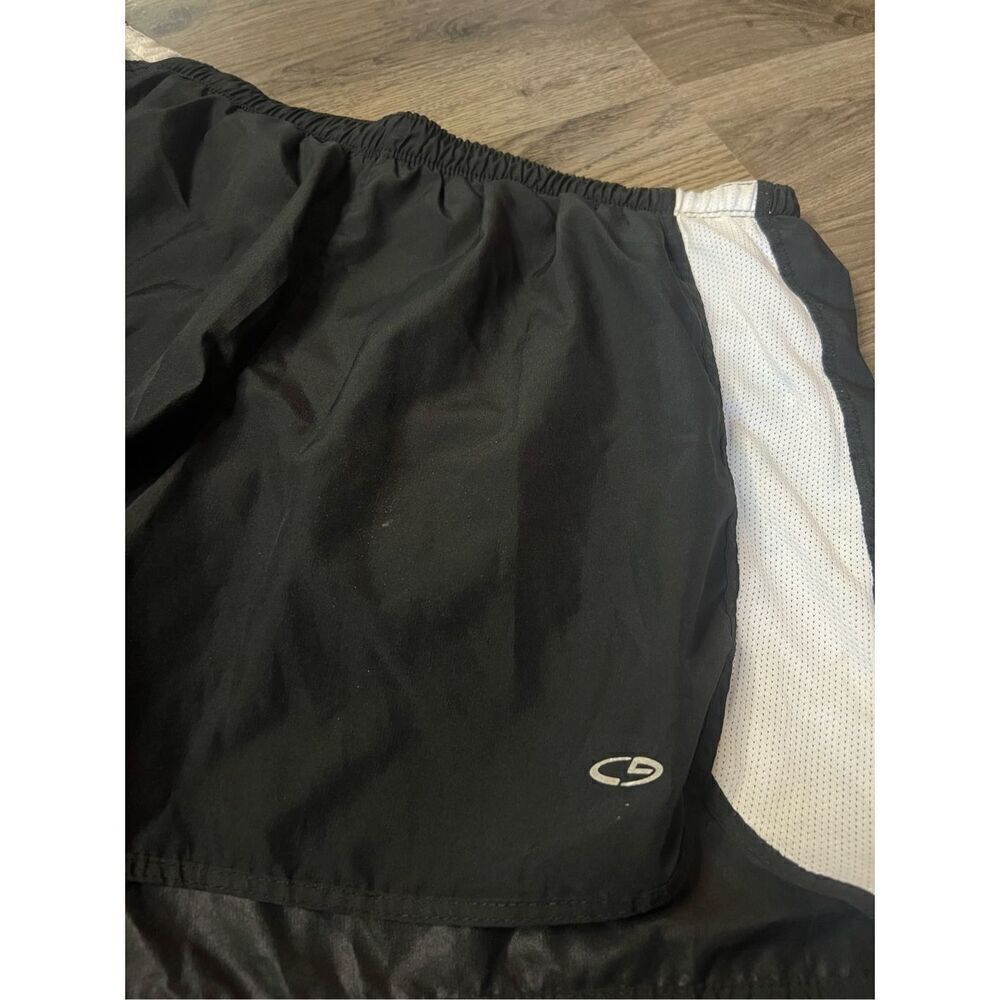 Champion Black With White Stripe Shorts Woman’s Size Medium - Picture 2 of 7